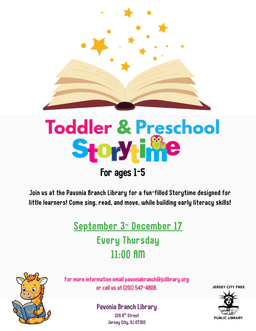 Toddler & Preschool Storytime