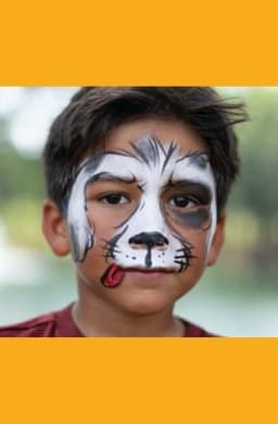 Face Painting and Balloon Art with Party Colors