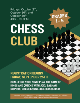 Chess Club (Grades 1 - 5)