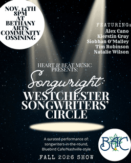 Songwright: Westchester Songwriters’ Circle – Presented by Heart & Beat Music