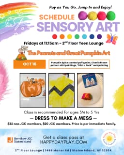Sensory Art Class: The Peanuts and Great Pumpkin Art, Ages 3 Months to 5 Years