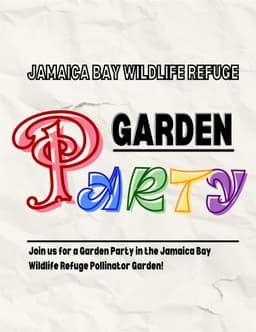 Garden Party in the Jamaica Bay Wildlife Refuge Pollinator Garden